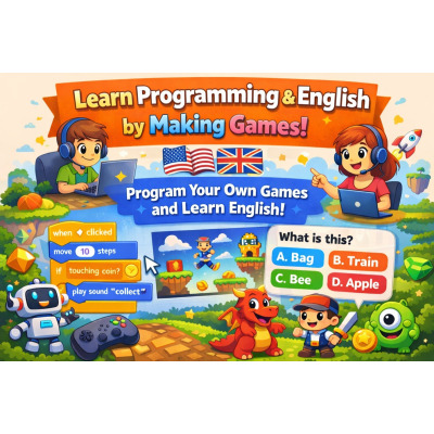  英語プログラミングレッスン - 子供向け