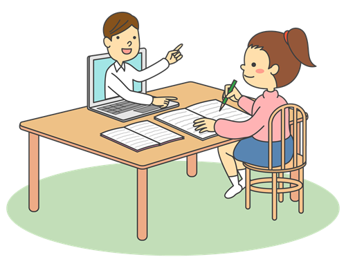自宅で続けられる家庭教師スタイルのマンツーマンレッスン